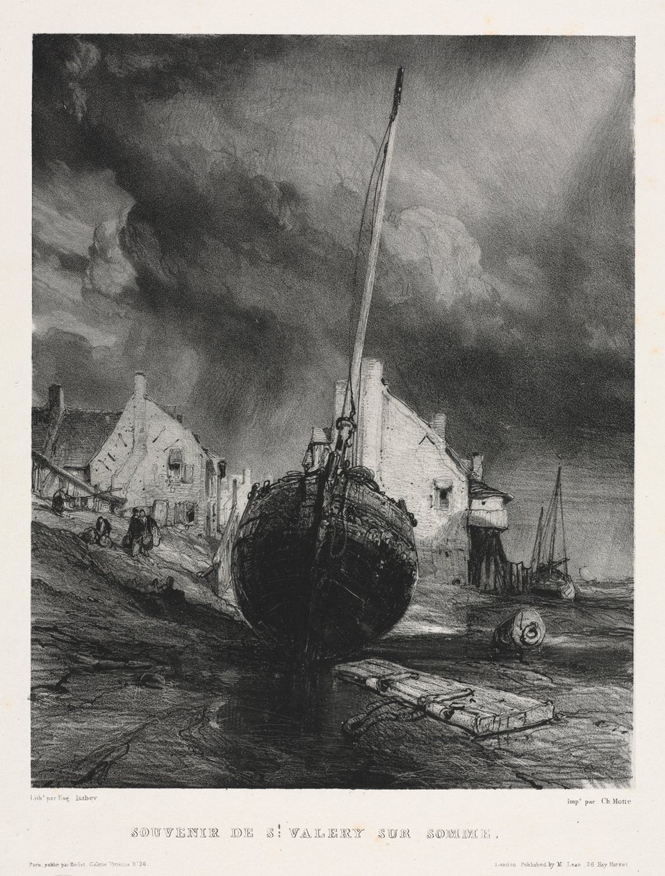 Six Marines: Souvenir de Saint Valéry sur Somme, 1833 by Eugene Isabey