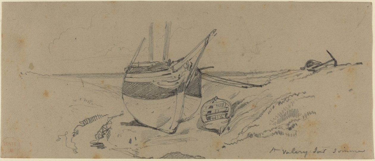 St. Valery sur somme by Eugene Isabey