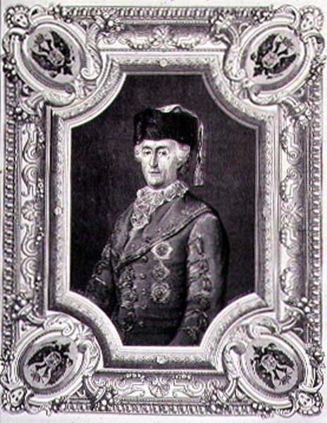 Portrait of Catherine II the Great in Travelling Costume, Engraved by Stephane Pannemaker by Eugene Joseph (after) Viollat