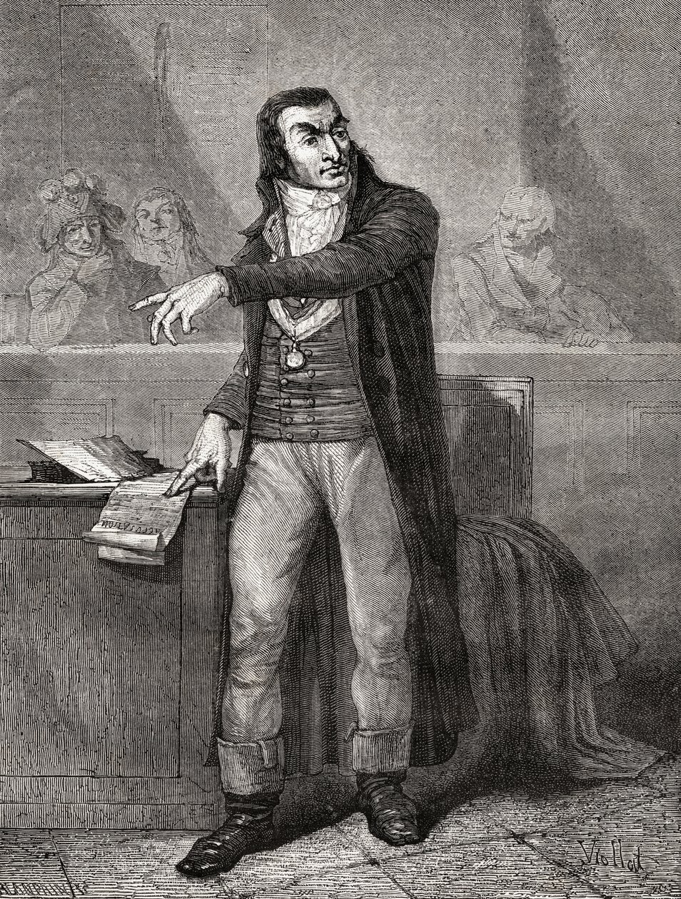 Antoine Quentin Fouquier-Tinville (1746-95), engraved by Blanpain by Eugene Joseph Viollat