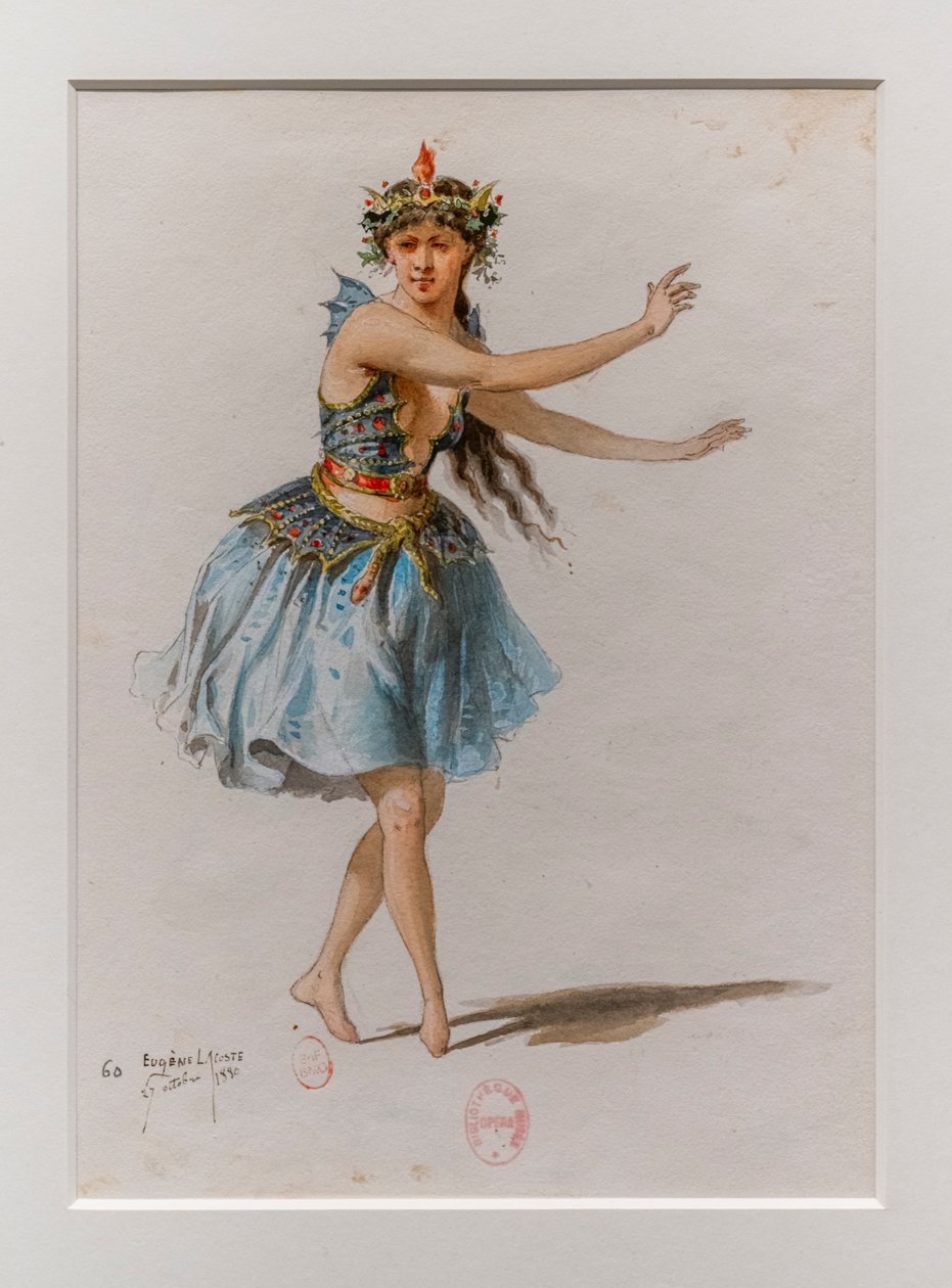 The Korrigane. Ballet of Charles-Marie Widor, costume model by Eugene Lacoste