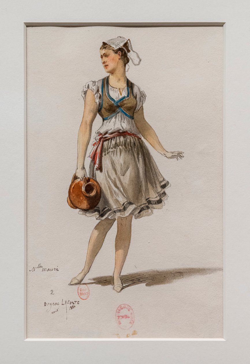 The Korrigane. Ballet of Charles-Marie Widor, Costume Model by Eugene Lacoste