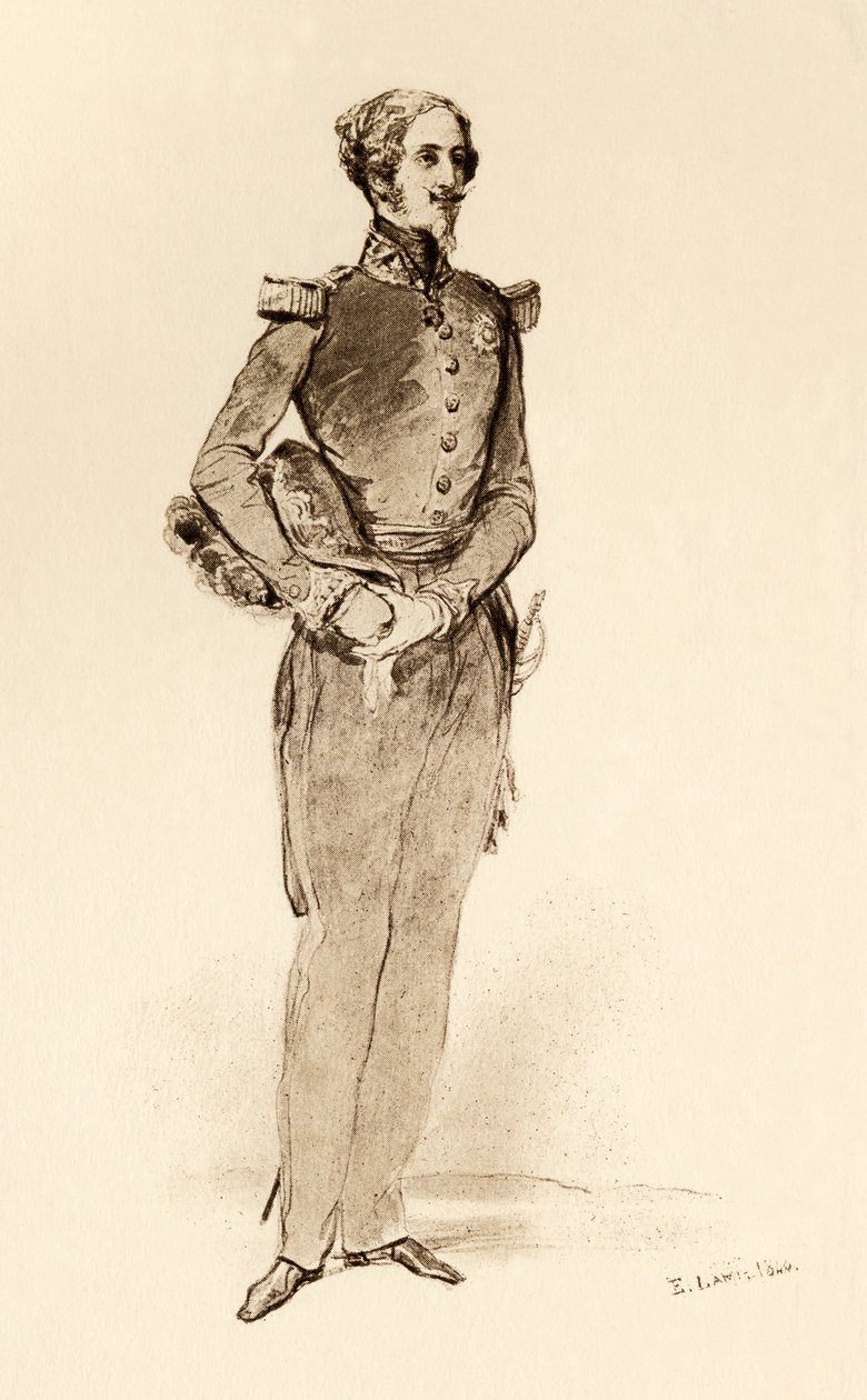 Prince Louis of Orleans, Duke of Nemours in 1840, from the book 
