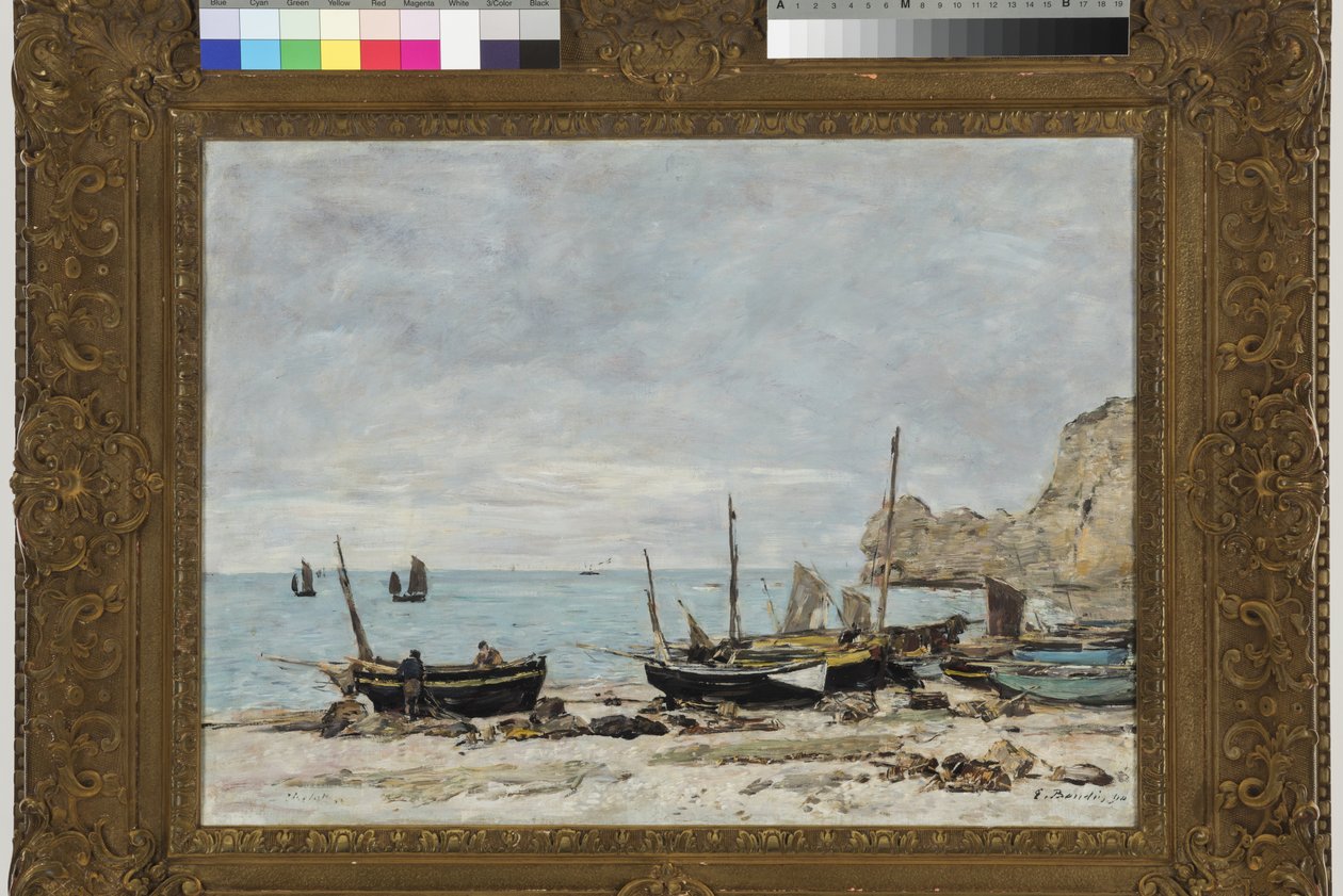 Étretat by Eugene Louis Boudin