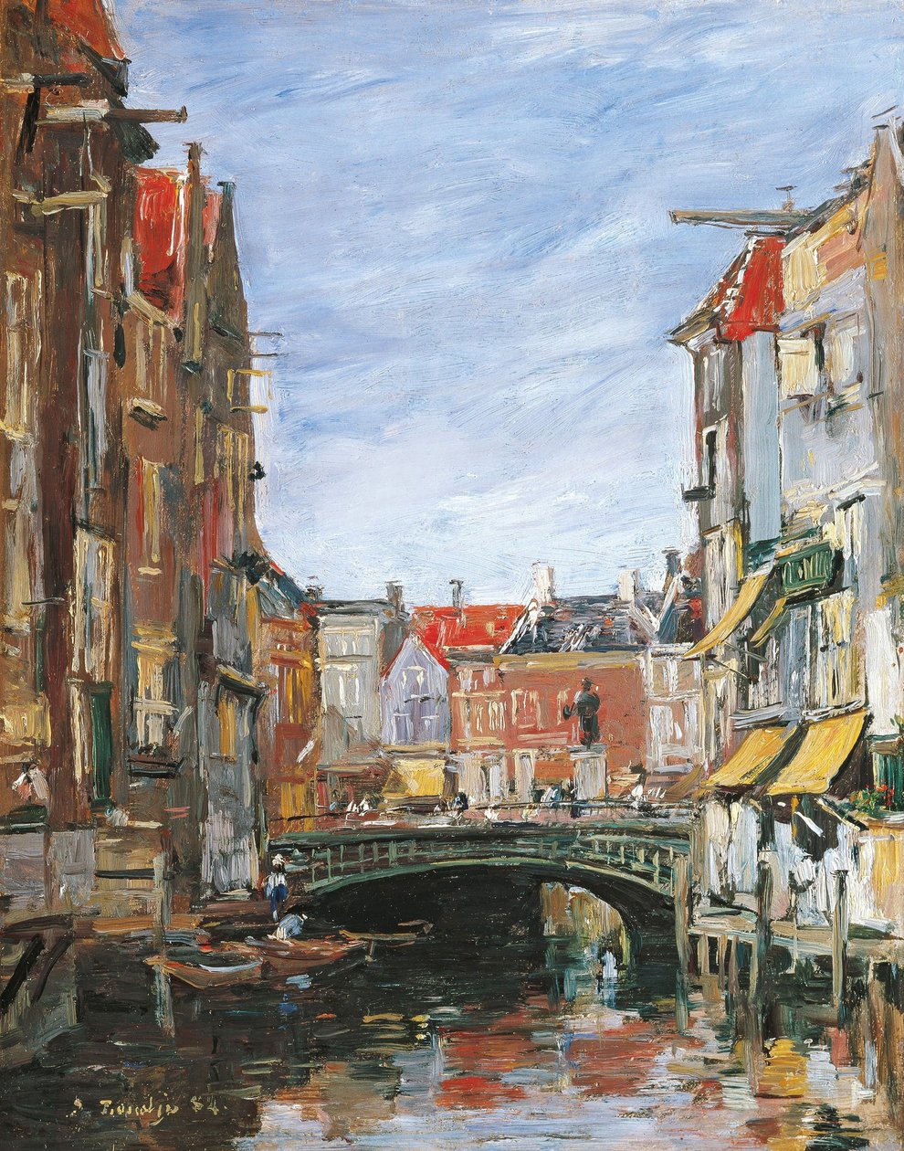 Ary Scheffer Square, Dordrecht by Eugene Louis Boudin
