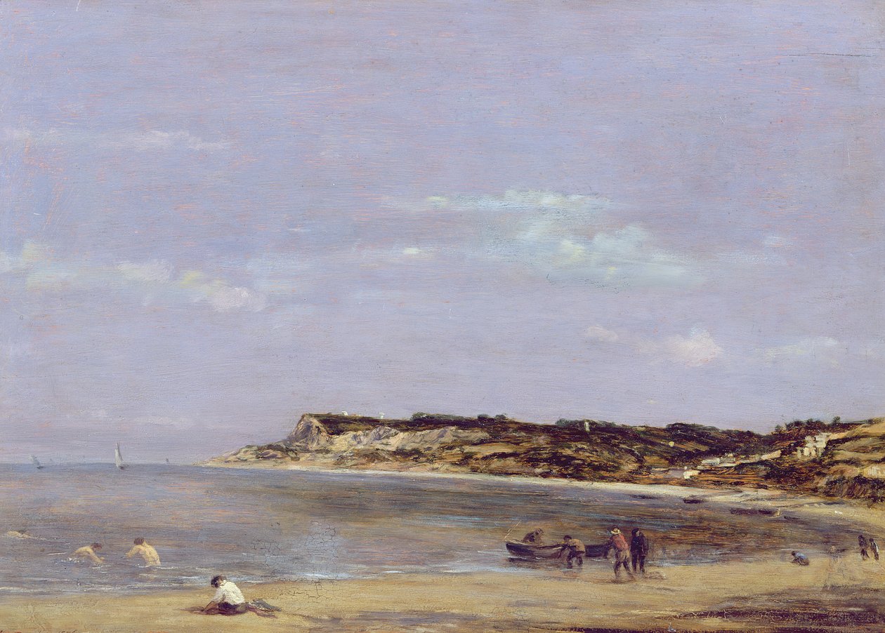 The Coast at La Heve by Eugene Louis Boudin