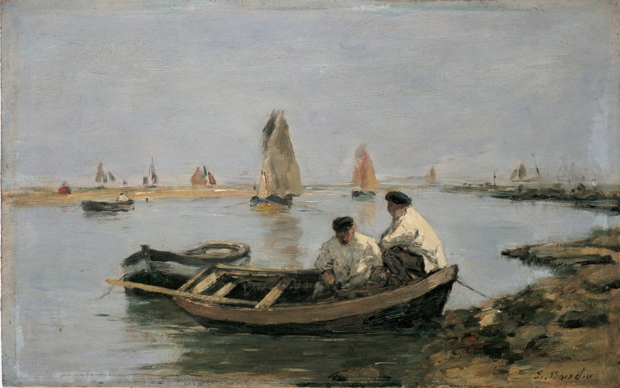 The Estuary by Eugene Louis Boudin
