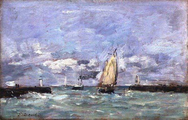 Trouville by Eugene Louis Boudin