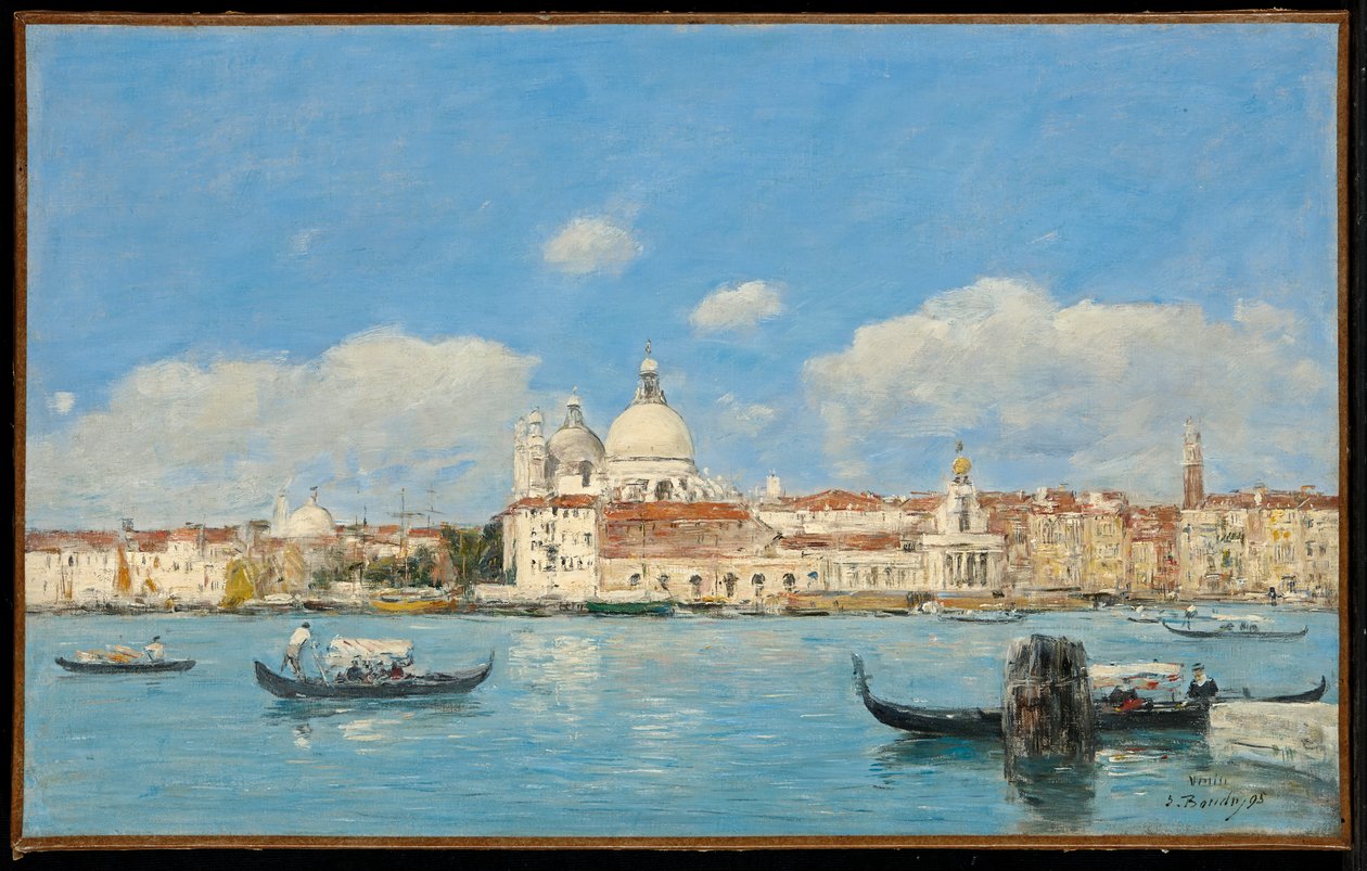 Venice, the Salute, the Customs and the Beginning of the Grand Canal by Eugene Louis Boudin