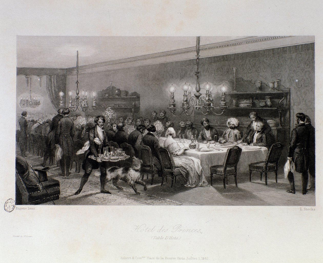 Dinner at the table d