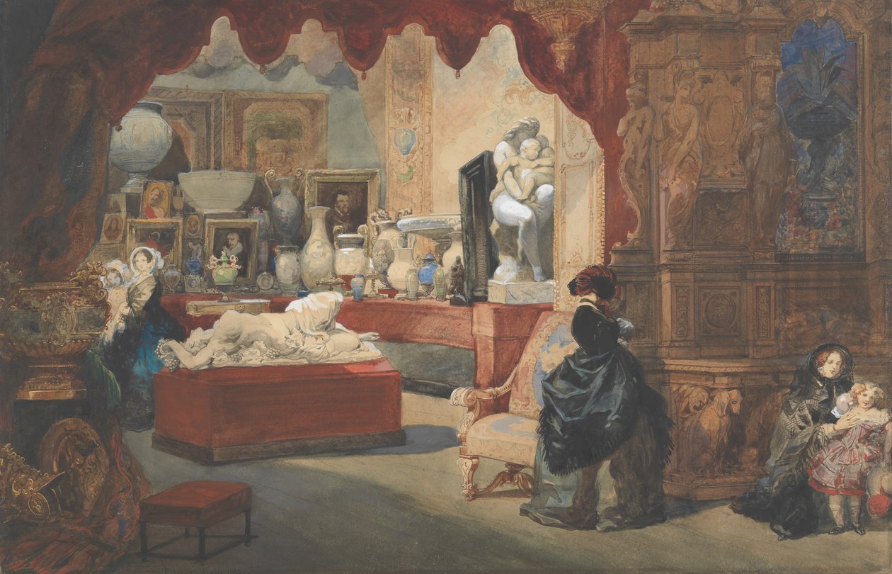 Interior of a Museum, 19th century by Eugene Louis Lami