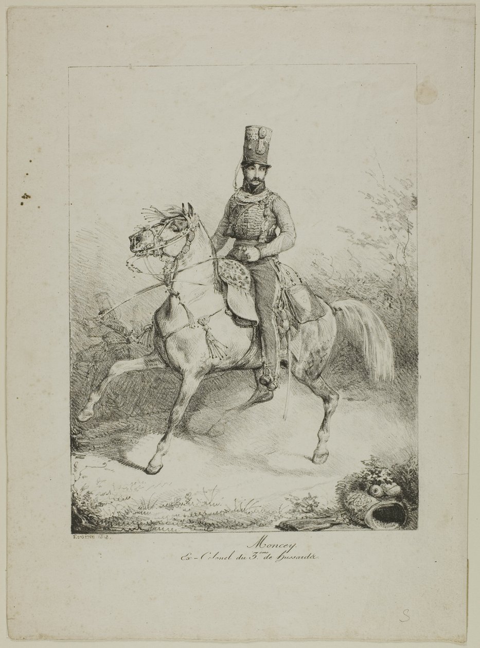 Moncey, Ex-colonel of the 3rd Hussar Regiment by Eugene Louis Lami