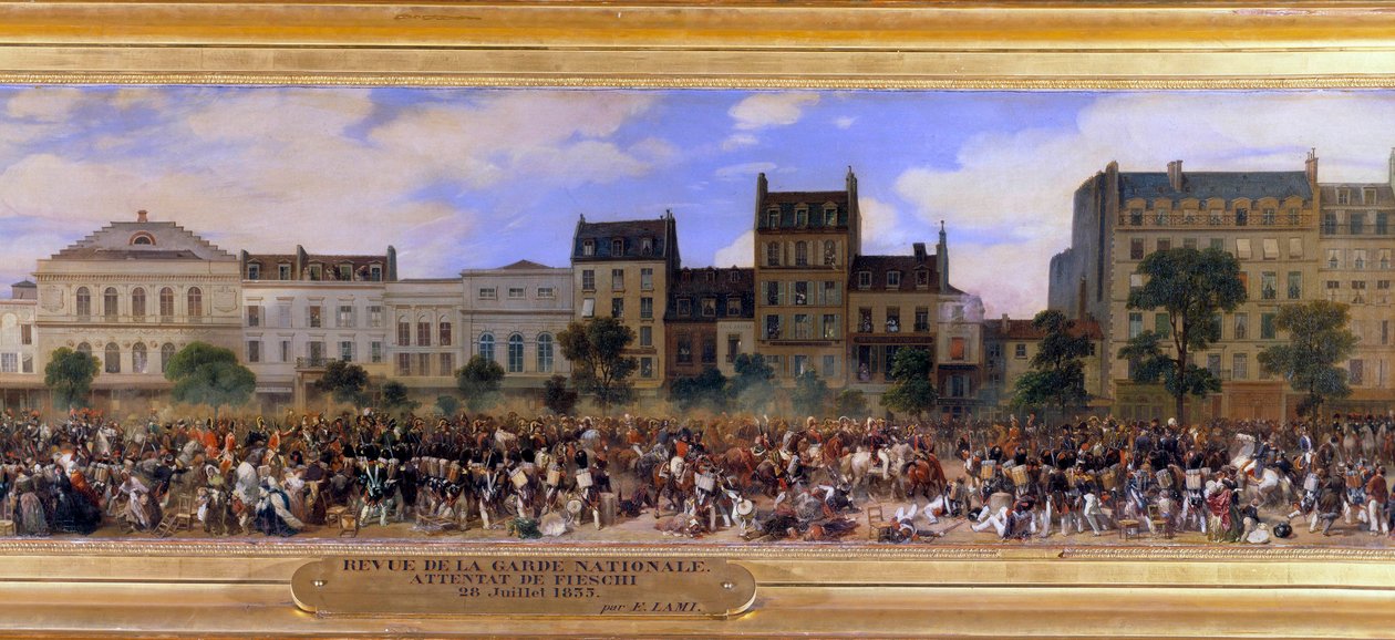 The Attack of Giuseppe Fieschi on 28/07/1835 against Louis-Philippe I (Detail) by Eugene Louis Lami