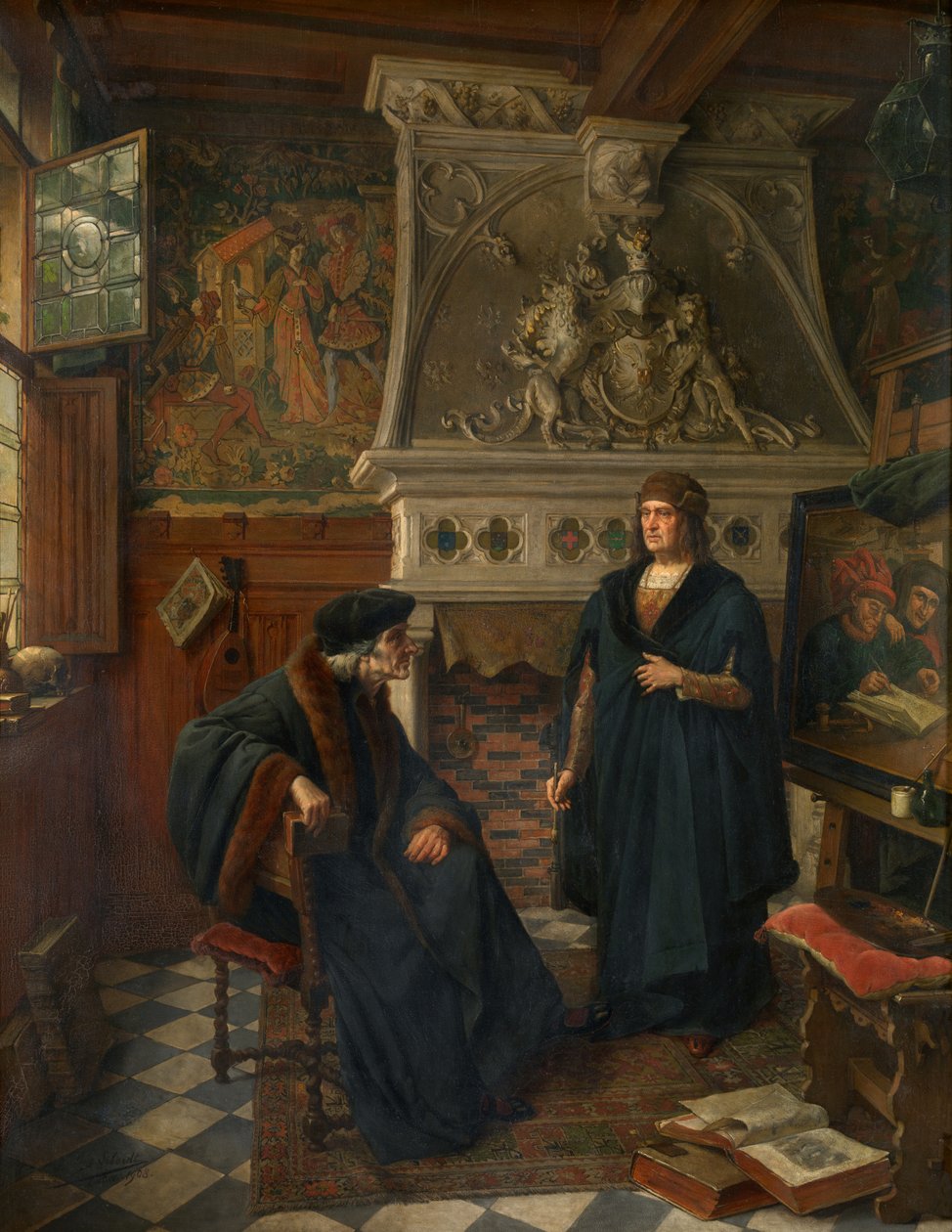 Erasmus and Quinten Massijs by Eugene Siberdt