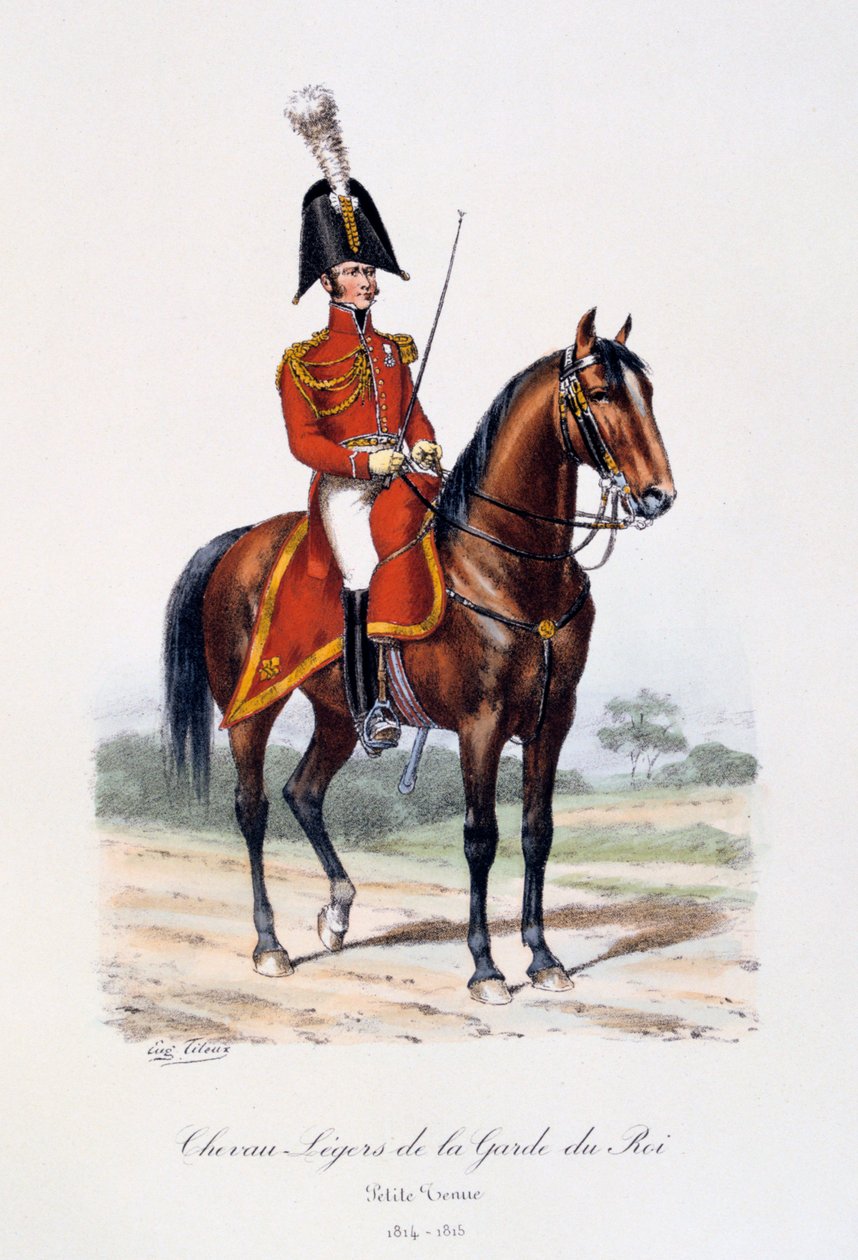 Chevau-Légers de la Garde du Roi, Petite Tenue, 1814-15 by Eugene Titeux