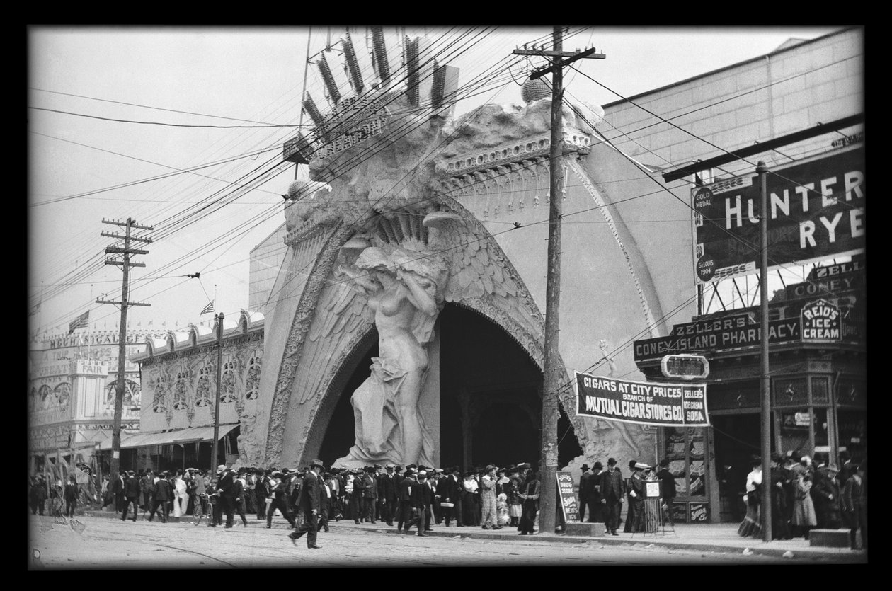 Entrance to Dreamland, 1908 by Eugene Wemlinger