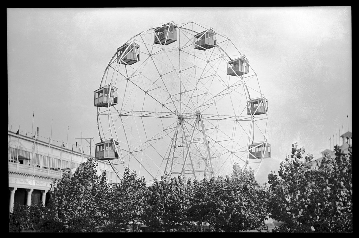 Ferris wheel, Coney Island by Eugene Wemlinger