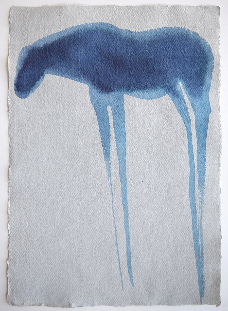 Blue Horse 2, 2023 by Eugenie Vronskaya