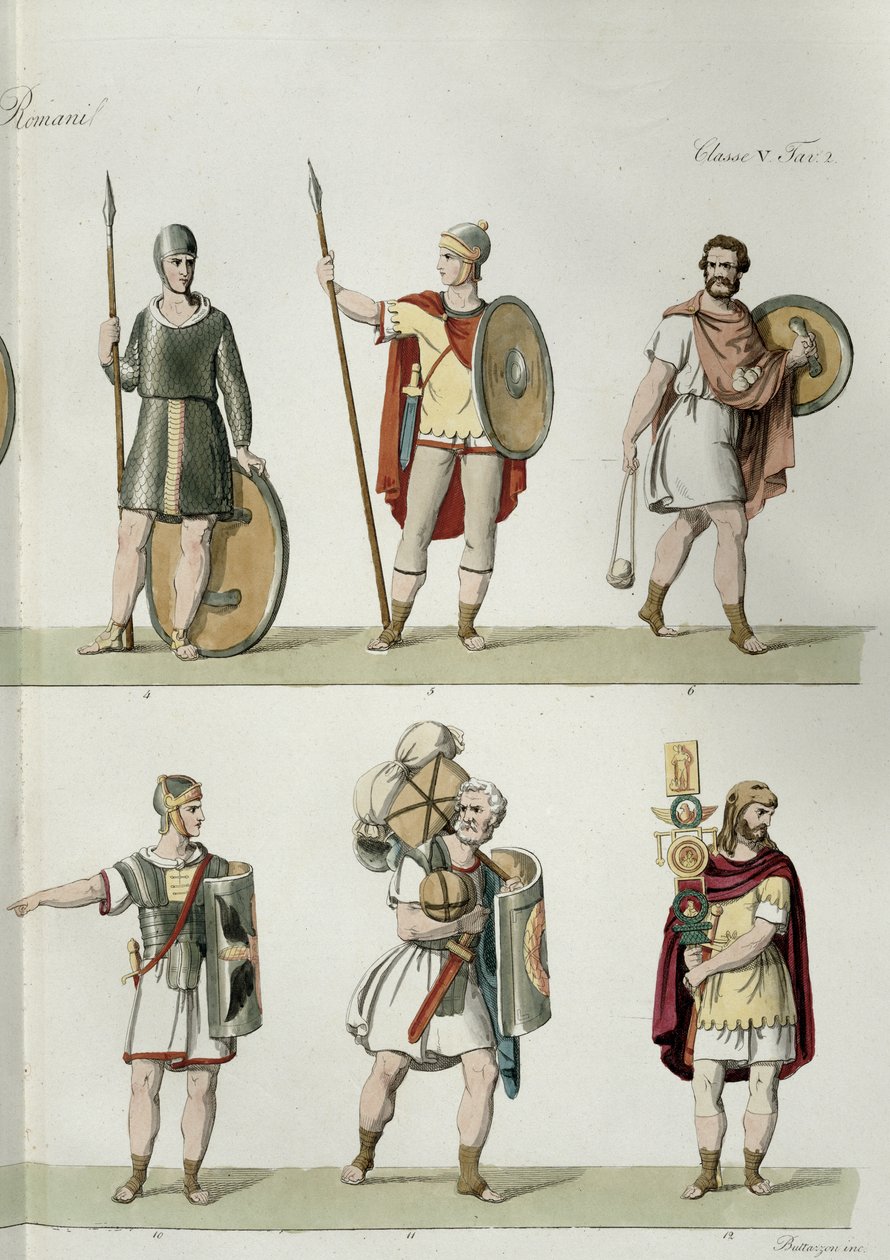 Roman Soldiers (detail) by Eugenio Bosa