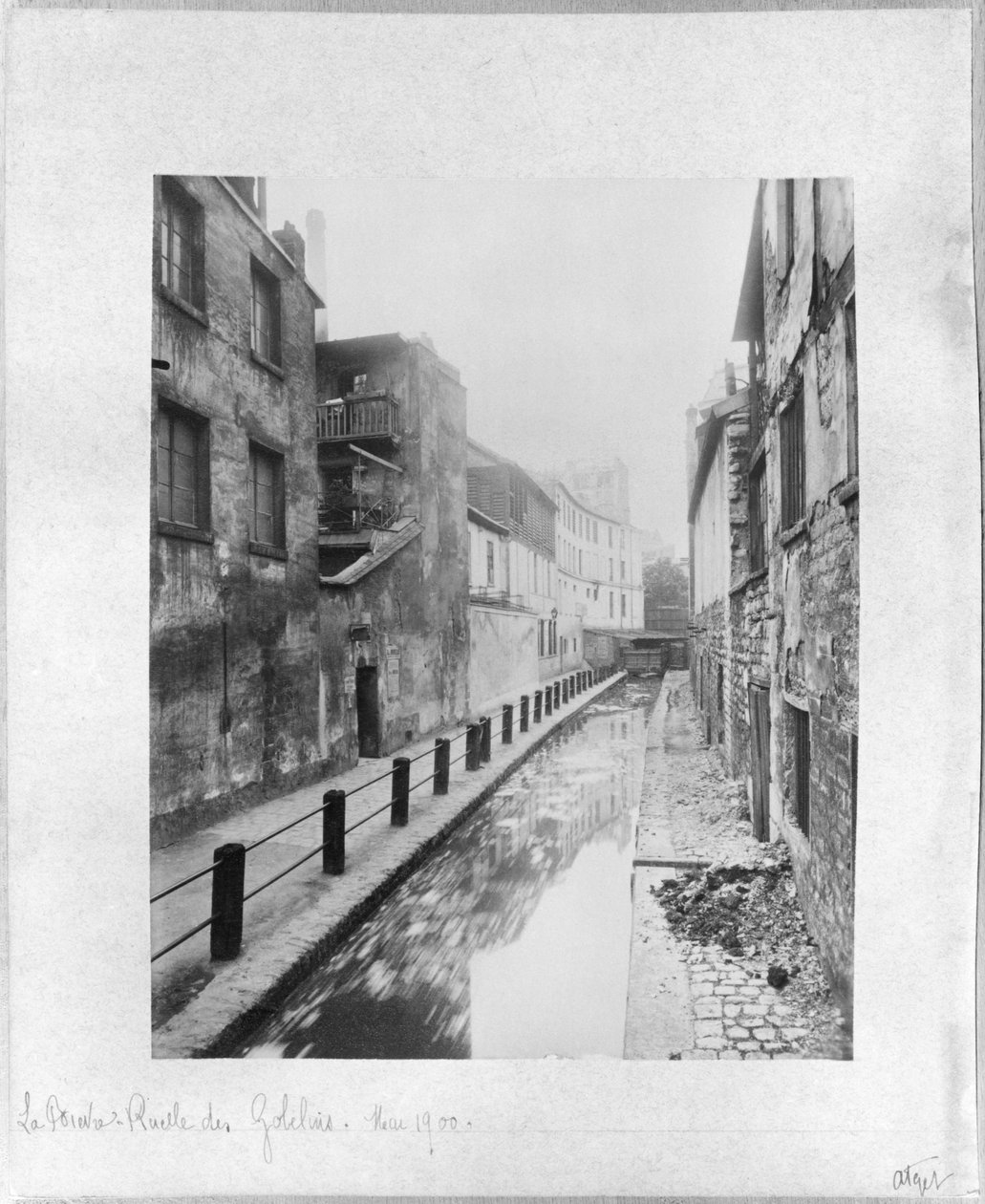 The Bievre, Ruelle des Gobelins, Paris, May 1900 by Eugène Atget
