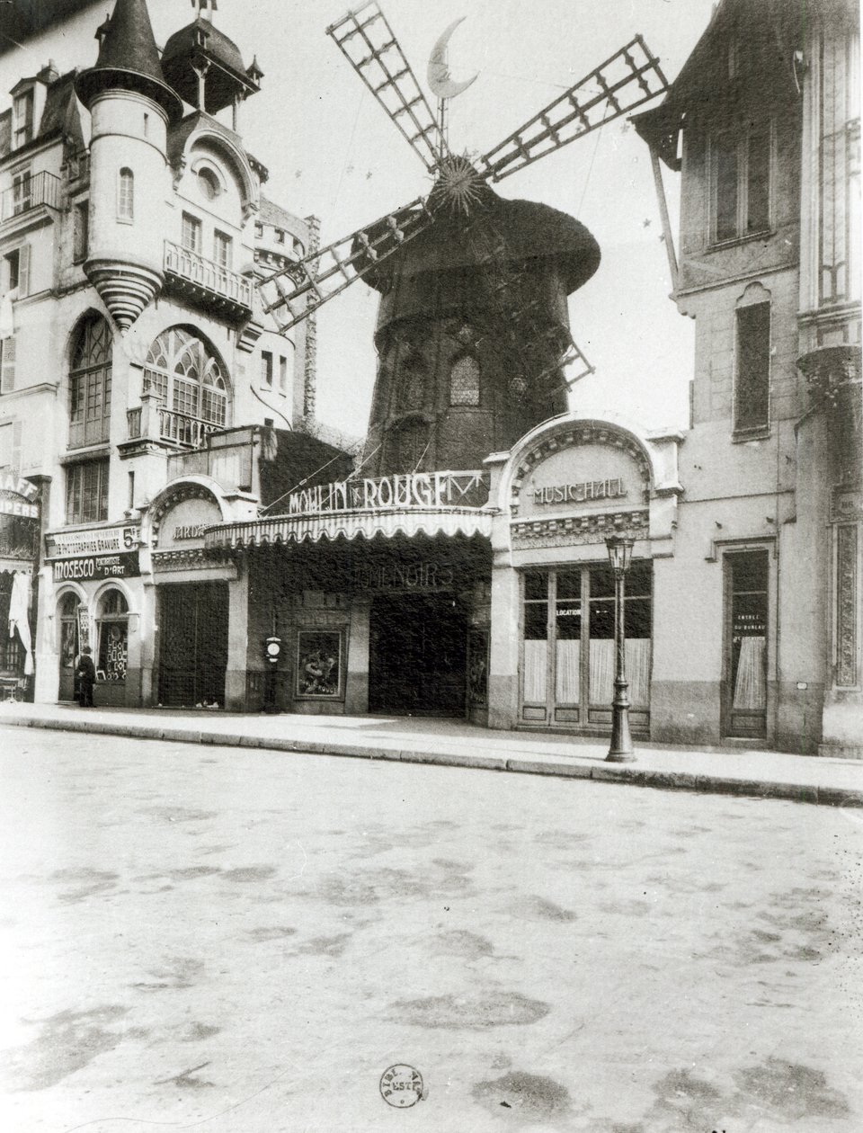 The Moulin Rouge in Paris, 1921 by Eugène Atget