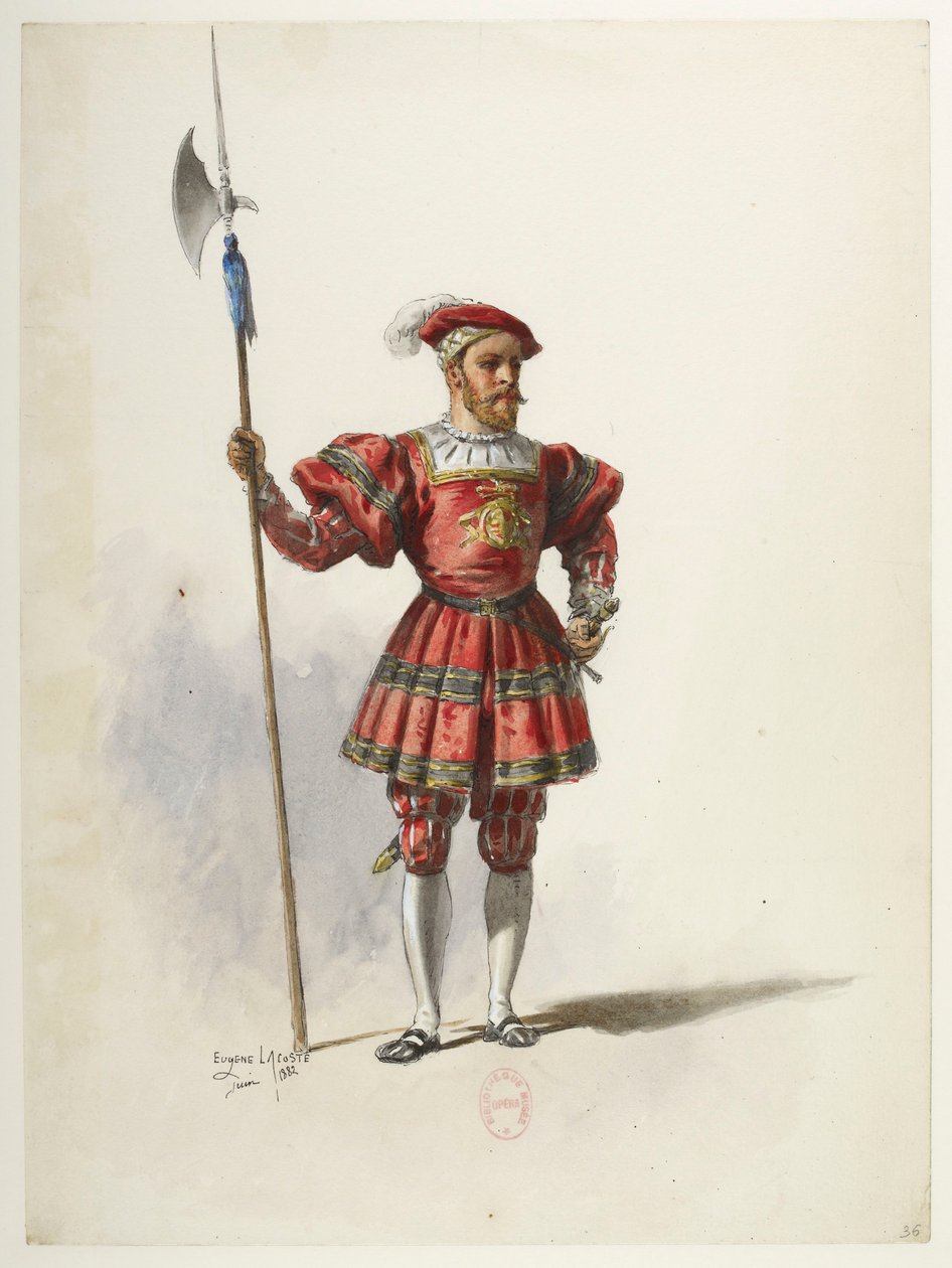 Saint-Saëns - Henry VIII - Costume Designs - Lacoste - 36. Costume by Eugene Lacoste