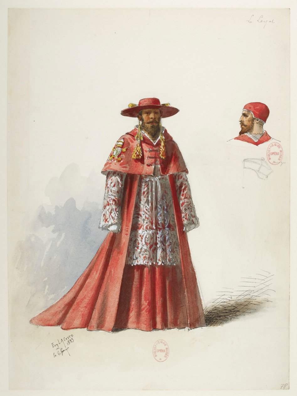 Saint-Saëns - Henry VIII - Costume Designs - Lacoste by Eugene Lacoste