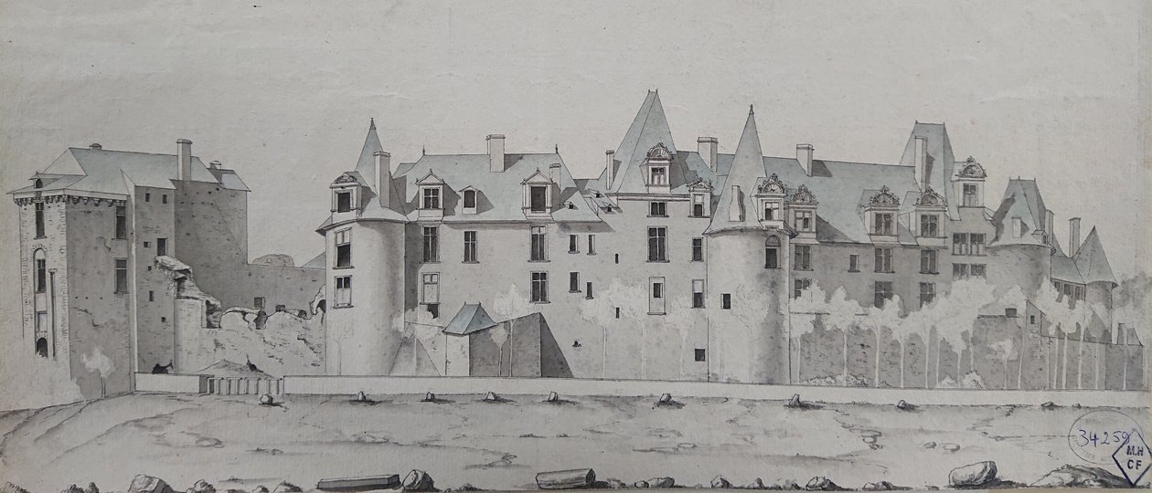 The Château of Châteaubriant by Eugène Viollet-le-Duc by Eugène Viollet le Duc