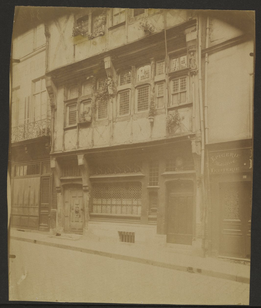 Rouen, House on Saint-Romain Street, 74 by Eugène Atget