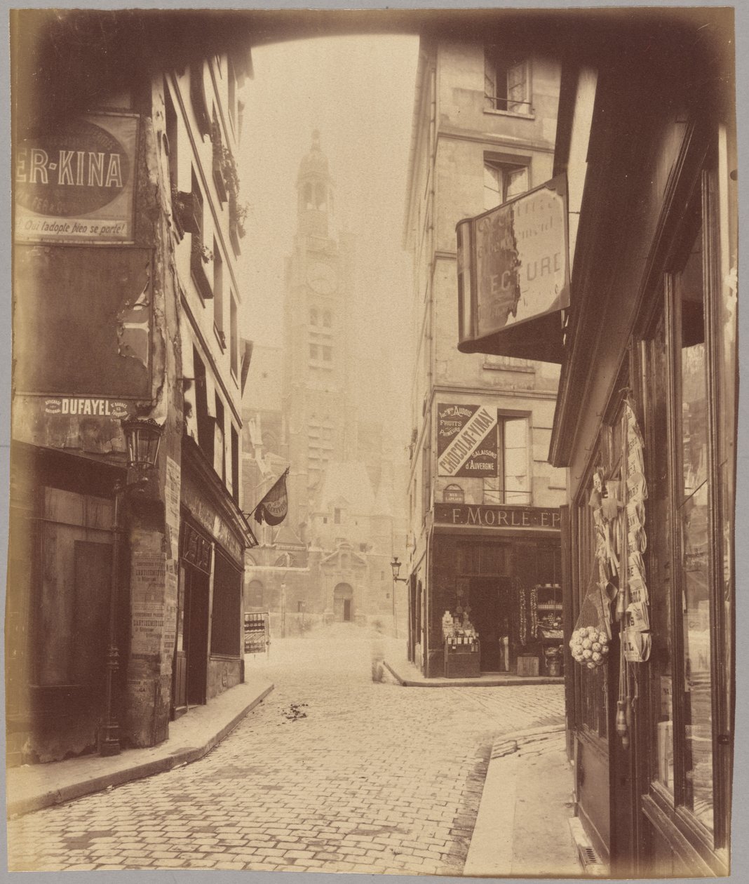 Saint-Étienne-du-Mont, rue de la Montagne Sainte-Geneviève by Eugène Atget