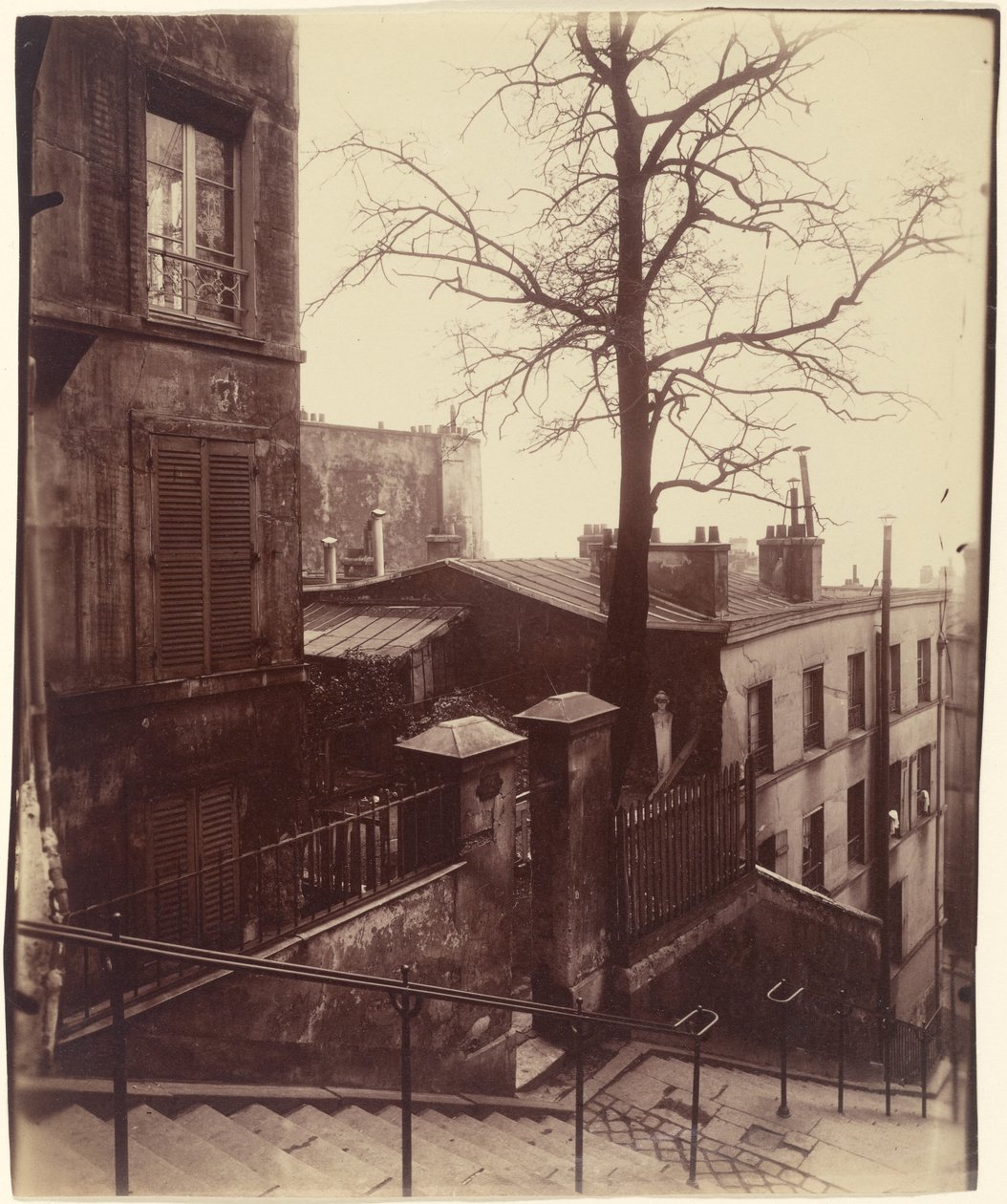 Staircase, Montmartre by Eugène Atget