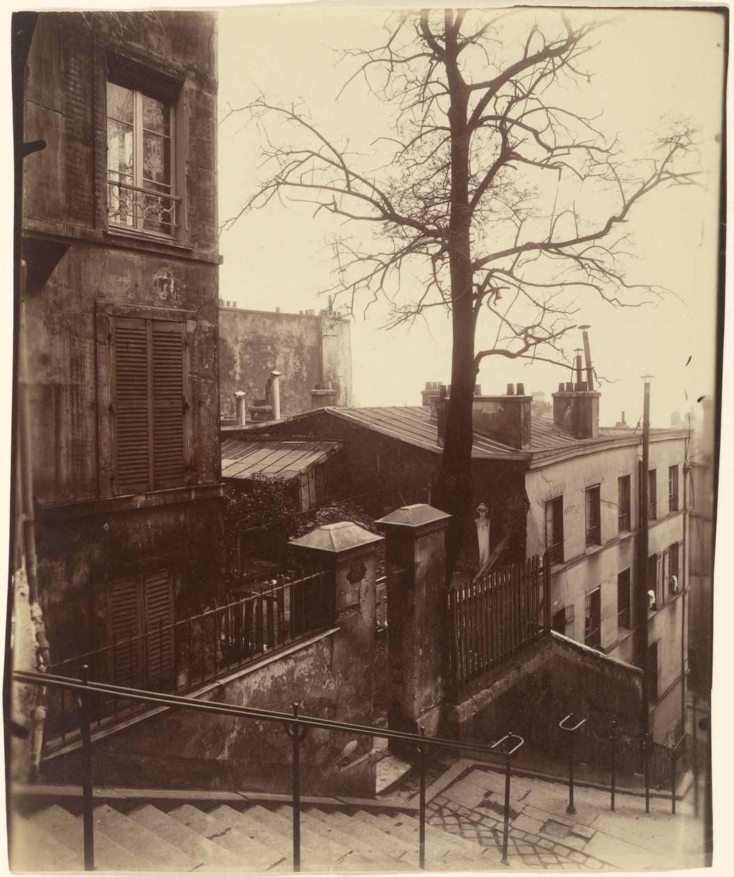 Staircase, Montmartre by Eugène Atget