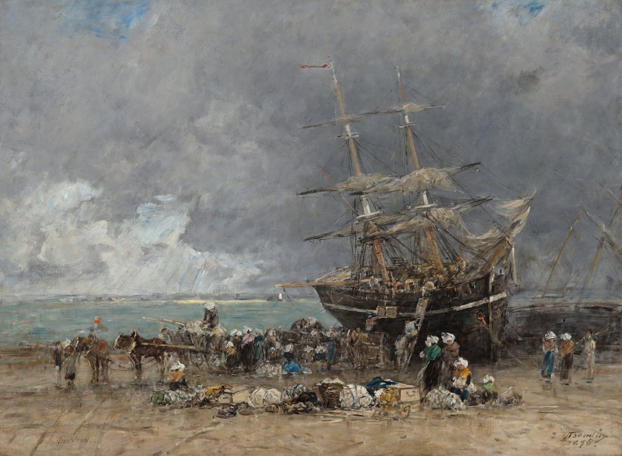 Return of the Terre-Neuvier by Eugène Boudin