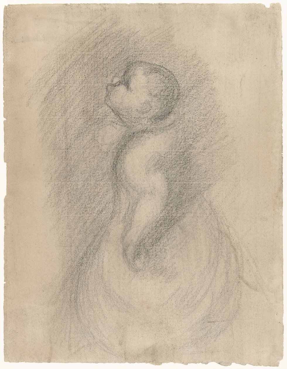 Baby, Seen from the Side by Eugène Carrière