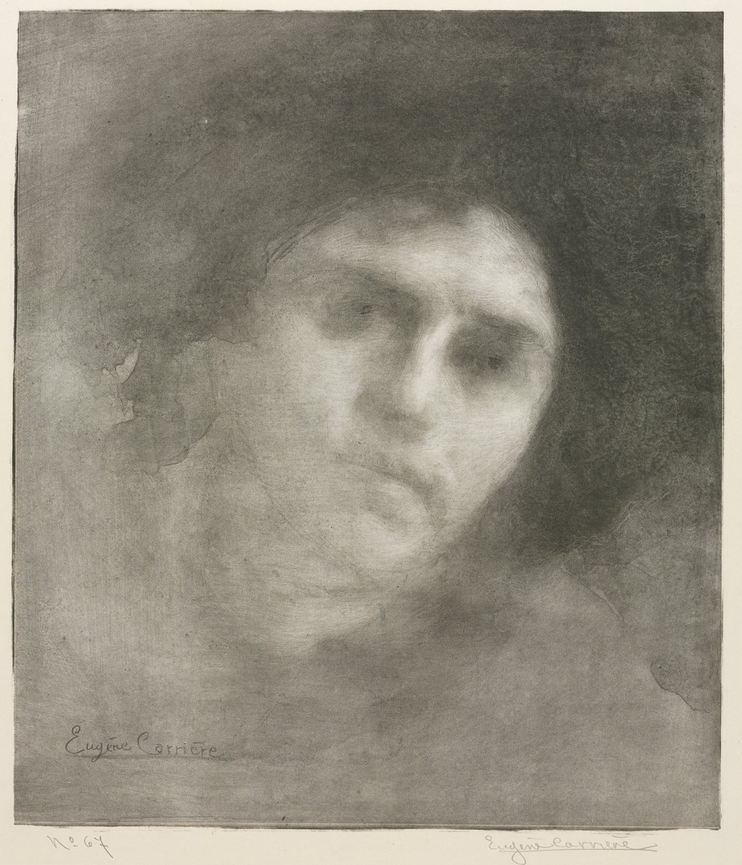 Madame Eugène Carrière (large plate) by Eugène Carrière