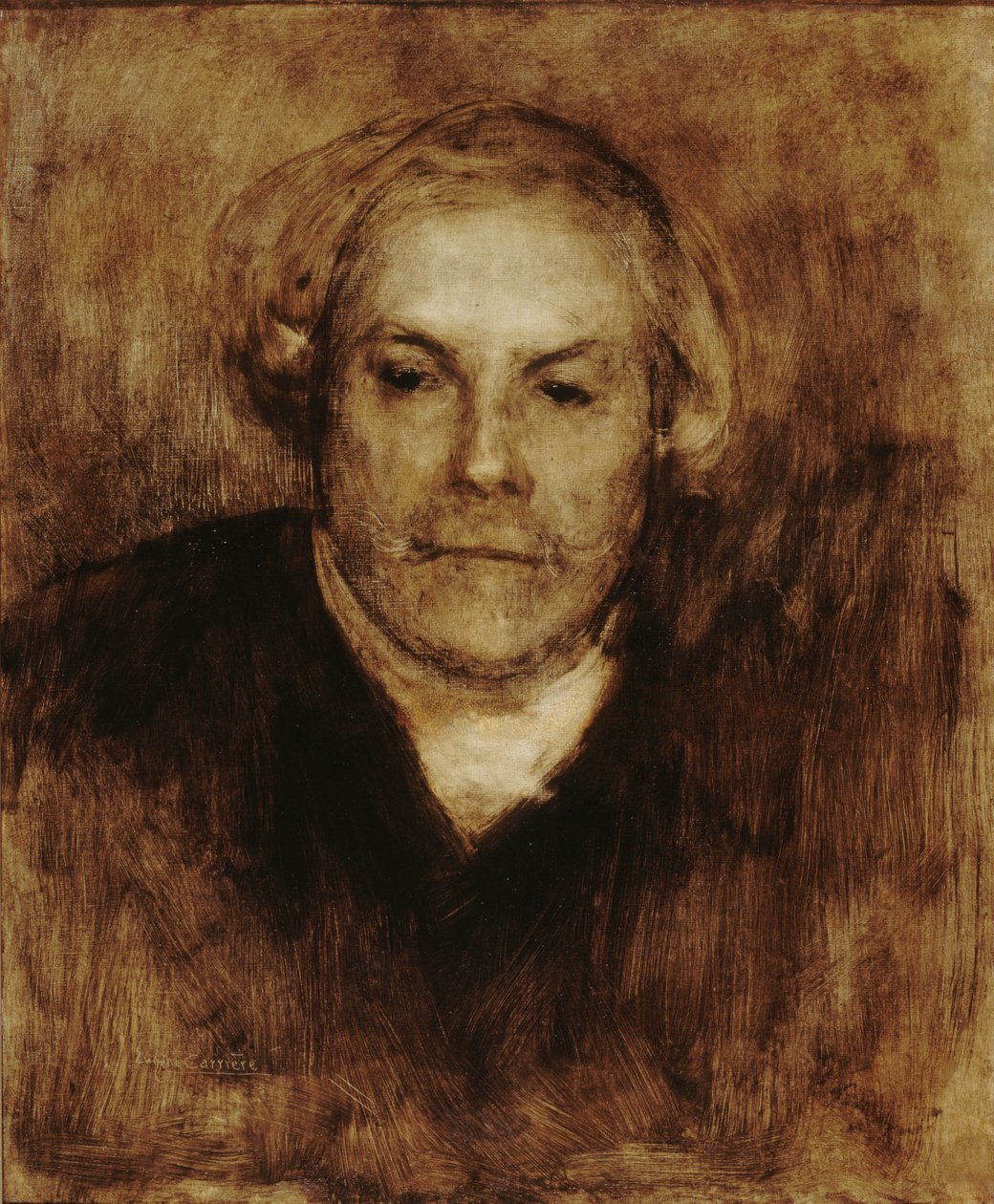 Portrait of Edmond de Goncourt by Eugène Carrière
