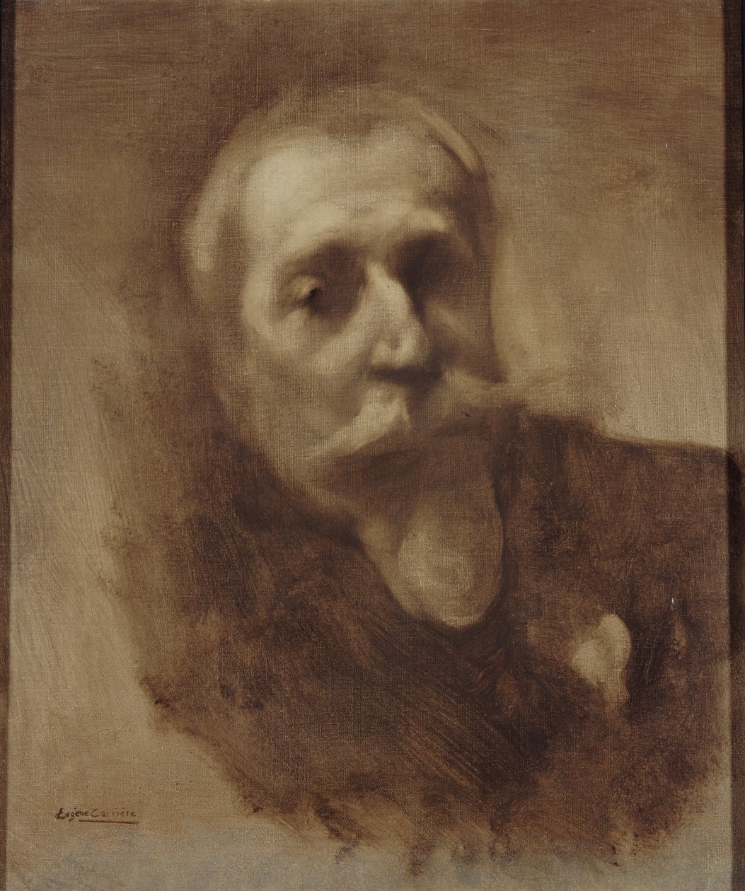 Portrait of the Poet, Journalist, and Novelist Anatole France 1844-1924, c. 1900 by Eugène Carrière