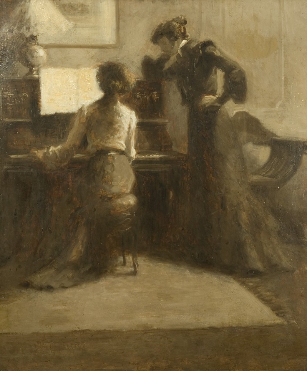The Pianist, c.1900 by Eugène Carrière