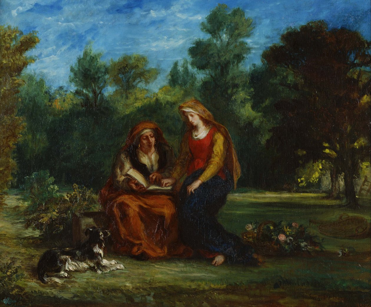 Education of the Virgin by Eugène Delacroix