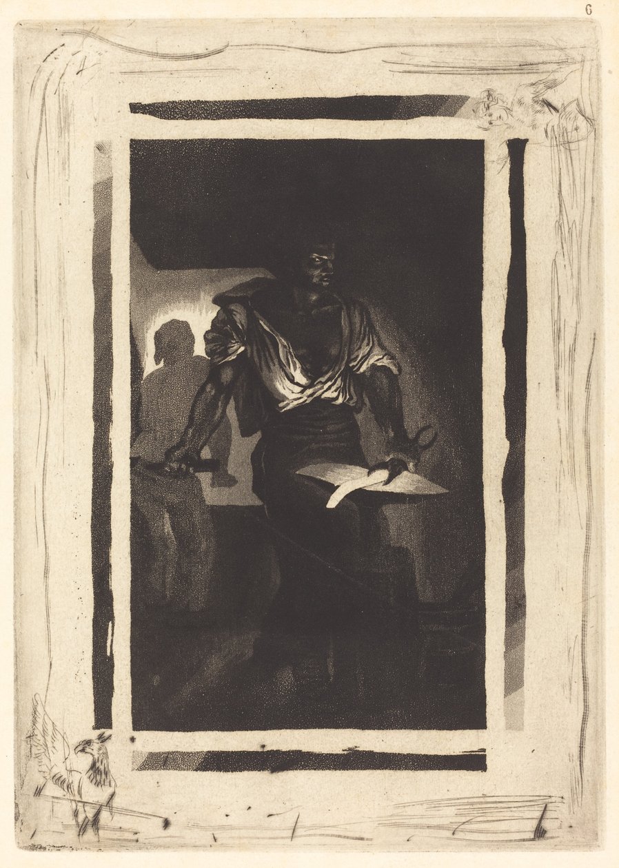 A Blacksmith, 1833 by Eugène Delacroix
