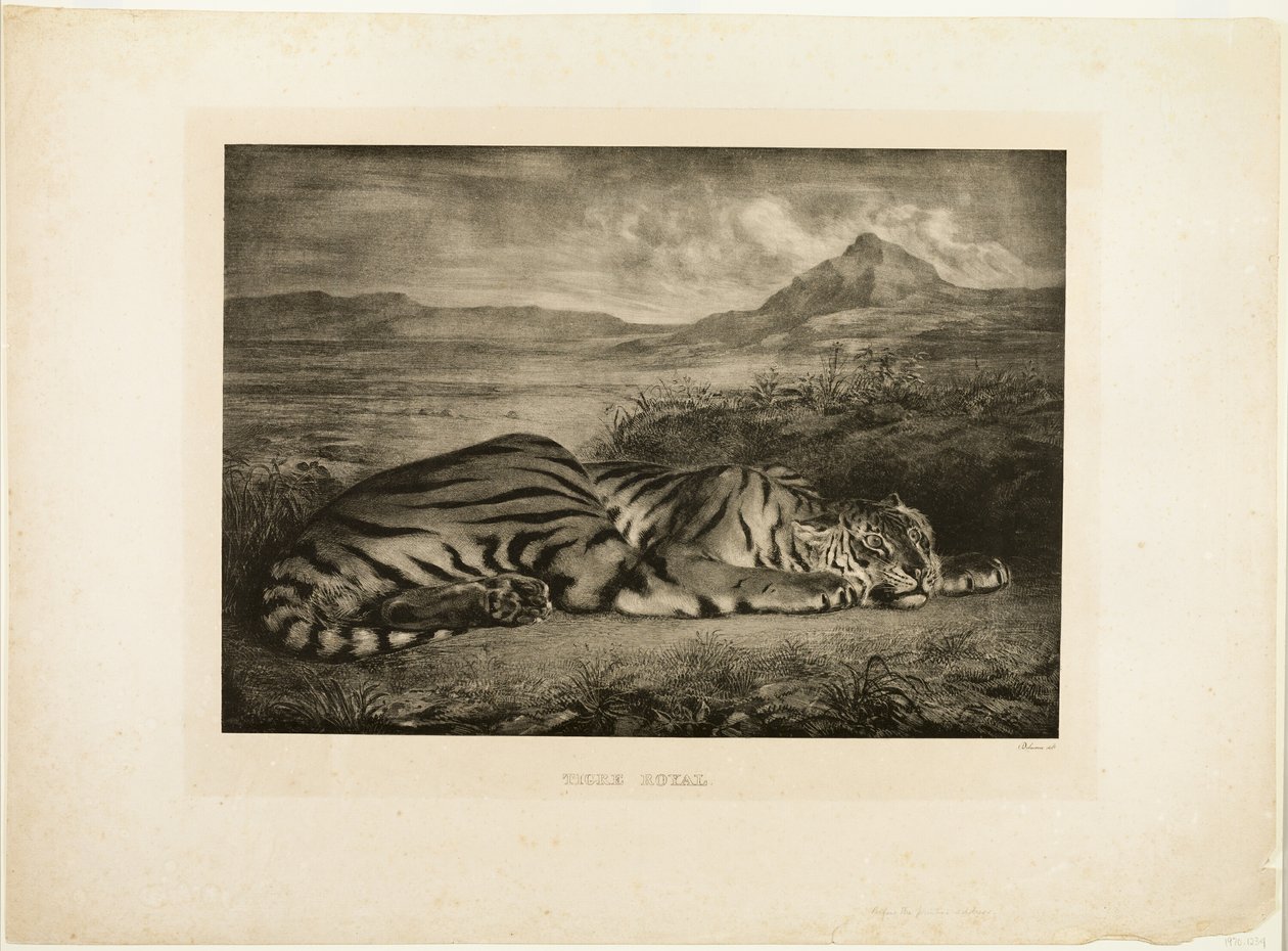 Bengal Tiger by Eugène Delacroix