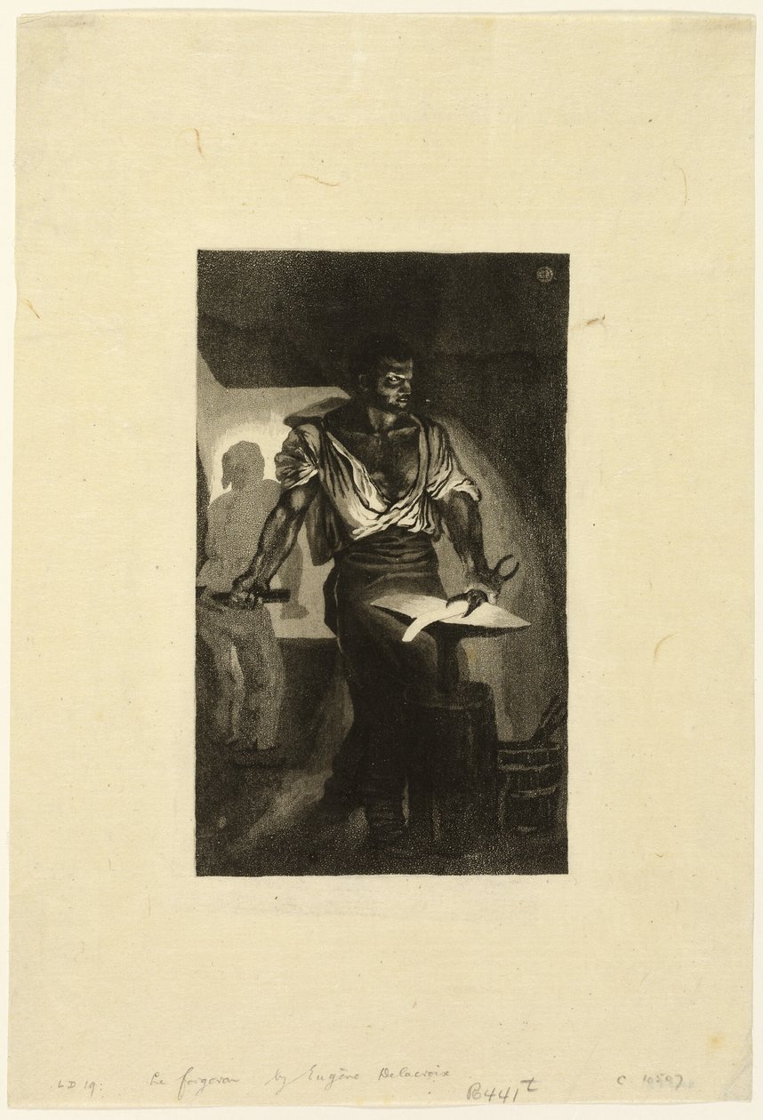 Blacksmith by Eugène Delacroix