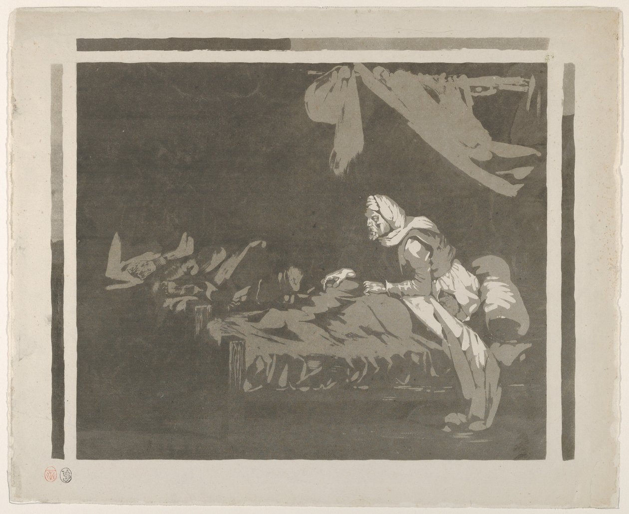 Interior of a Military Hospital by Eugène Delacroix