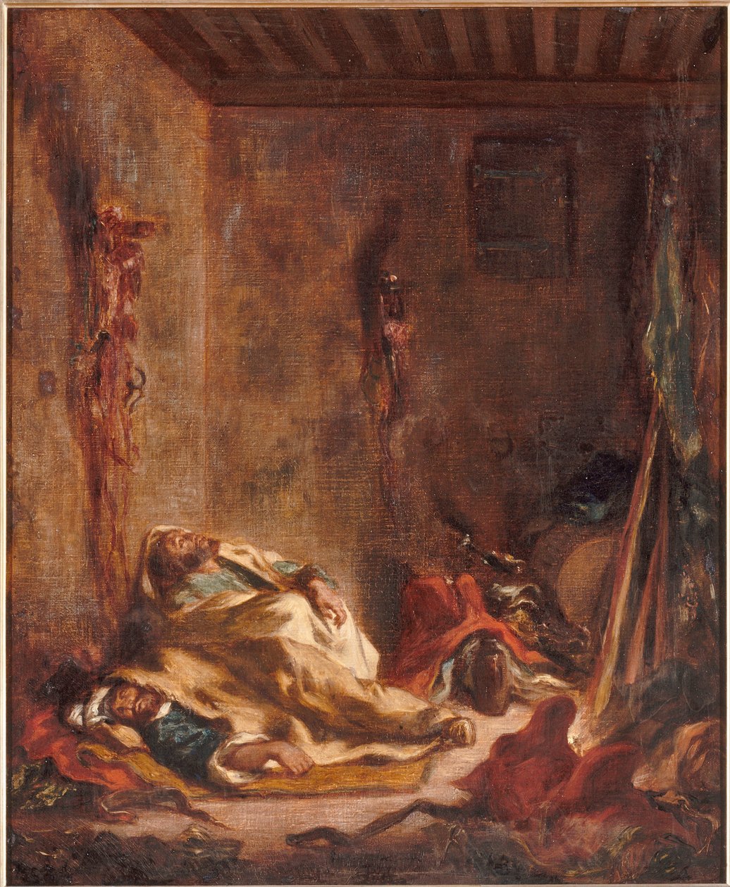 The Guardhouse at Meknes by Eugène Delacroix