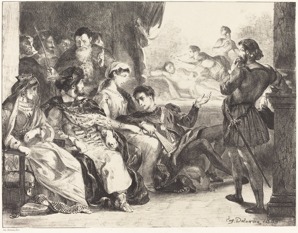 Players Enacting the Poisoning of Hamlet