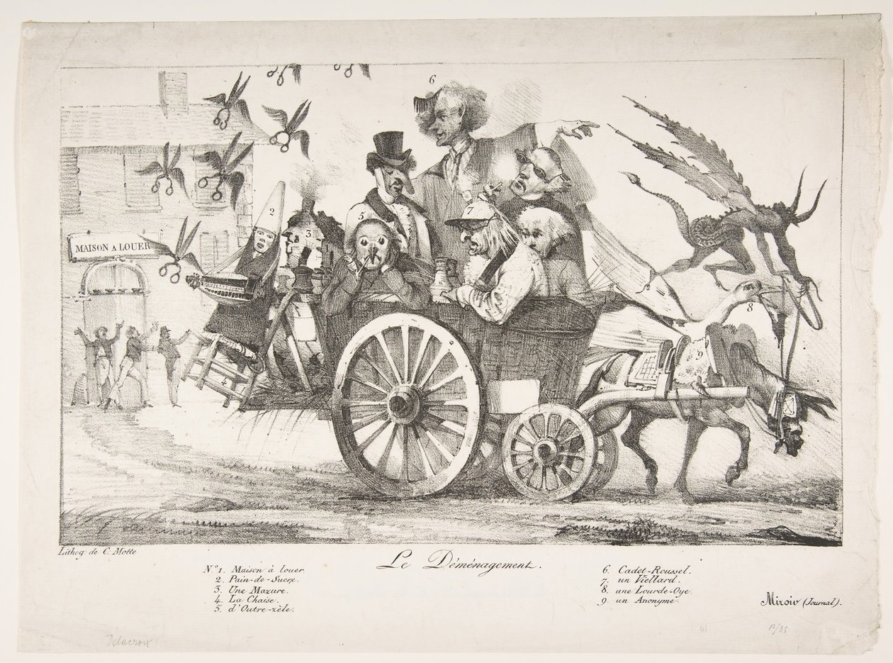 The Board of Censors Moves Out by Eugène Delacroix