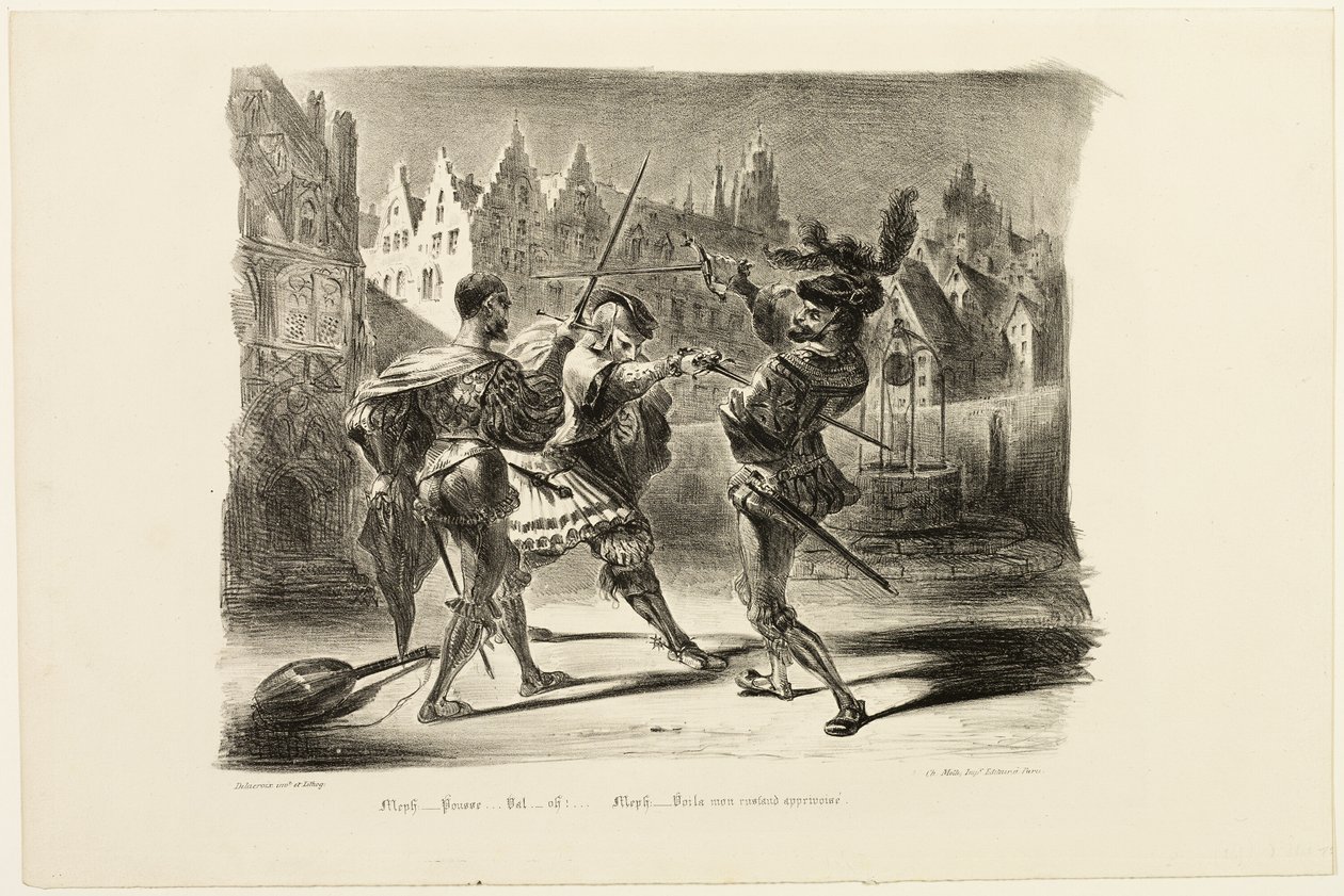 The Duel Between Faust and Valentine, from Faust