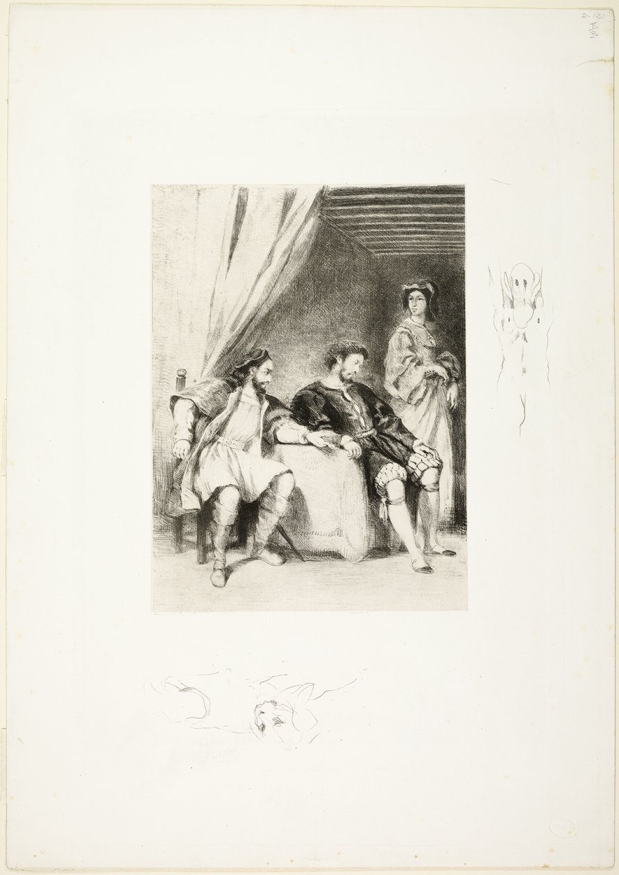 Weislingen Held Prisoner by Goetz by Eugène Delacroix