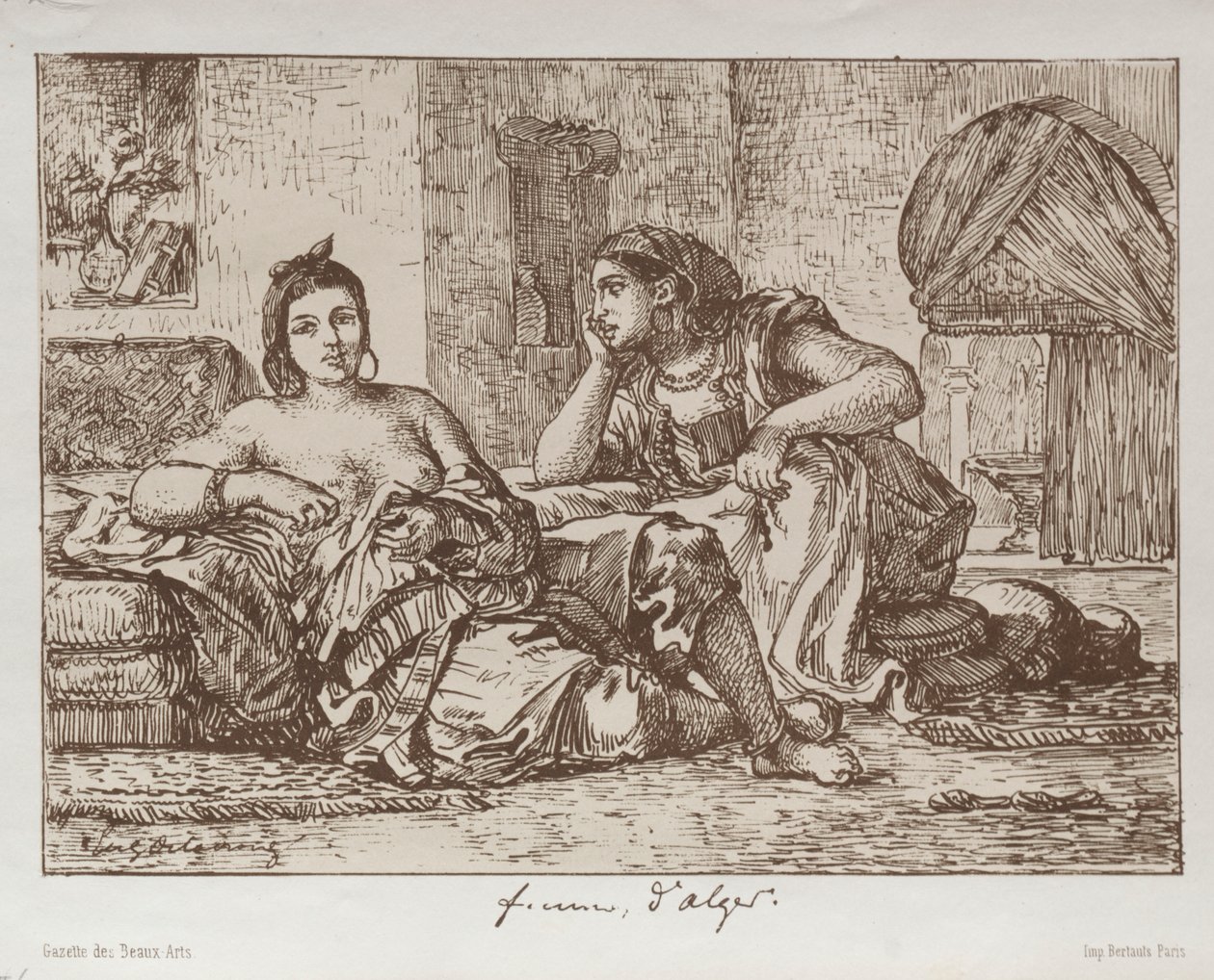 Women of Algiers by Eugène Delacroix