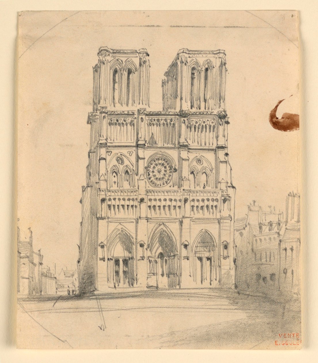 Notre Dame in Paris by Eugène Edouard Soulès